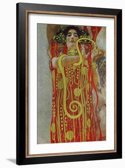 Medicine, Part of the Ceiling Fresco for the Vienna University, 1900/07-Gustav Klimt-Framed Giclee Print