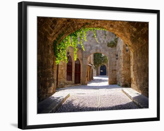 Medieval Arched Street-Jeni Foto-Framed Premium Photographic Print