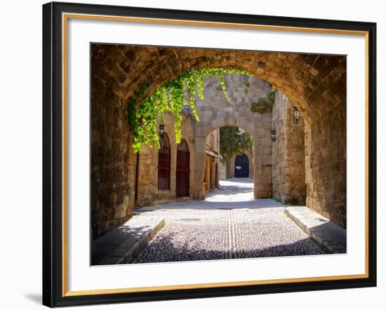 Medieval Arched Street-Jeni Foto-Framed Premium Photographic Print