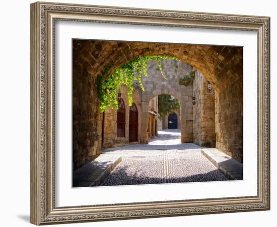 Medieval Arched Street-Jeni Foto-Framed Photographic Print