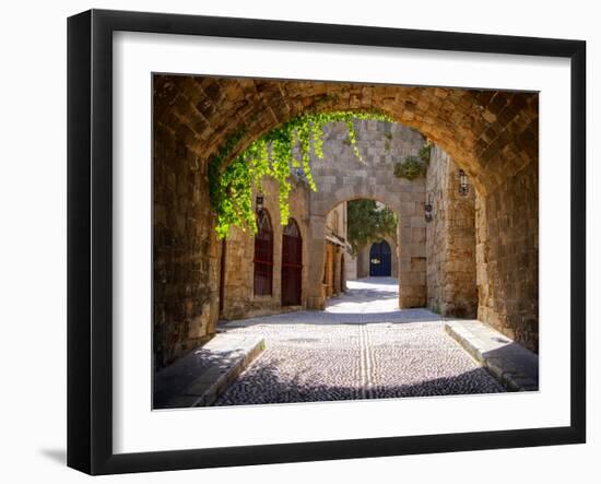 Medieval Arched Street-Jeni Foto-Framed Photographic Print