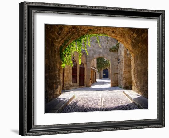 Medieval Arched Street-Jeni Foto-Framed Photographic Print