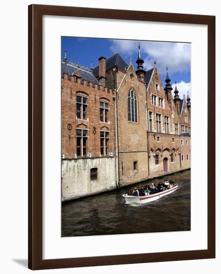 Medieval Architecture along the Canals of Brugge, Belgium-Cindy Miller Hopkins-Framed Photographic Print