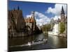 Medieval Architecture along the Canals of Brugge, Belgium-Cindy Miller Hopkins-Mounted Photographic Print