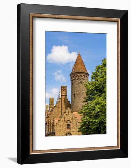 Medieval architecture, Bruges, West Flanders, Belgium.-Michael DeFreitas-Framed Photographic Print