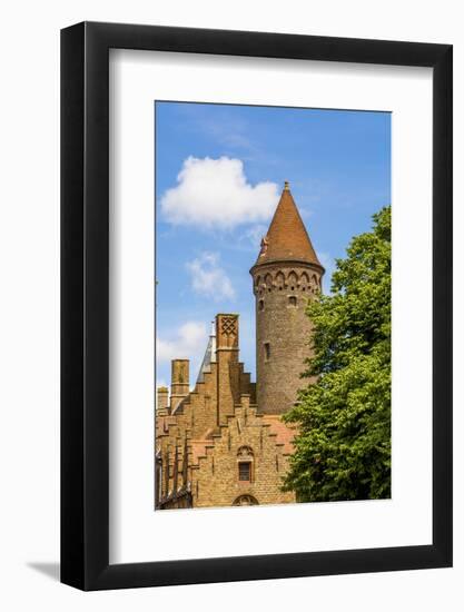 Medieval architecture, Bruges, West Flanders, Belgium.-Michael DeFreitas-Framed Photographic Print