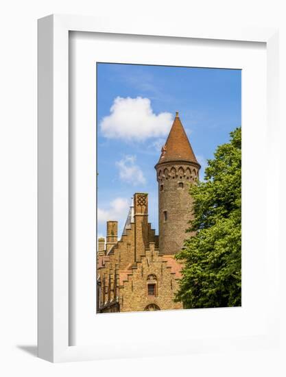 Medieval architecture, Bruges, West Flanders, Belgium.-Michael DeFreitas-Framed Photographic Print