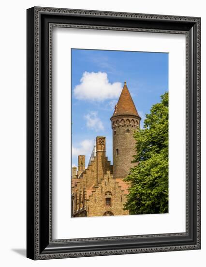 Medieval architecture, Bruges, West Flanders, Belgium.-Michael DeFreitas-Framed Photographic Print