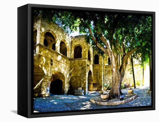 Medieval Architecture, Rhodes Town, Rhodes, Greece-Doug Pearson-Framed Premier Image Canvas