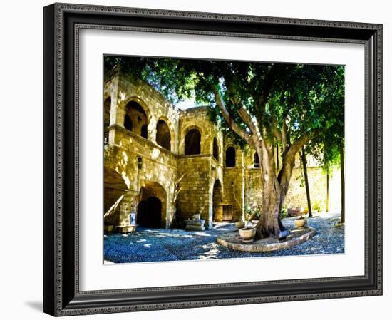 Medieval Architecture, Rhodes Town, Rhodes, Greece-Doug Pearson-Framed Photographic Print