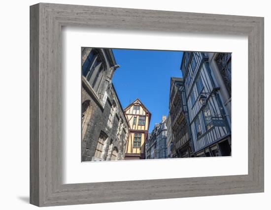Medieval architecture, Rouen, Normandy, France-Lisa S. Engelbrecht-Framed Photographic Print