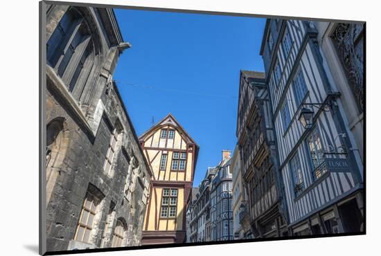 Medieval architecture, Rouen, Normandy, France-Lisa S. Engelbrecht-Mounted Photographic Print