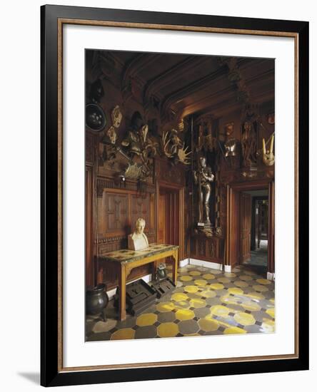 Medieval Arms and Armor at Entrance of Abbotsford House (19th Century)-null-Framed Photographic Print