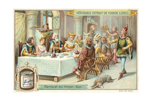 Medieval Banquet Giclee Print Art Com Medieval Banquet Giclee Print Art Com