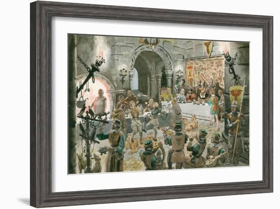 Medieval Banquet-Peter Jackson-Framed Giclee Print