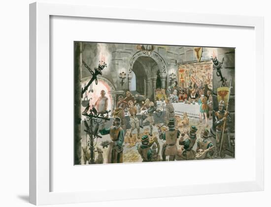 Medieval Banquet-Peter Jackson-Framed Giclee Print