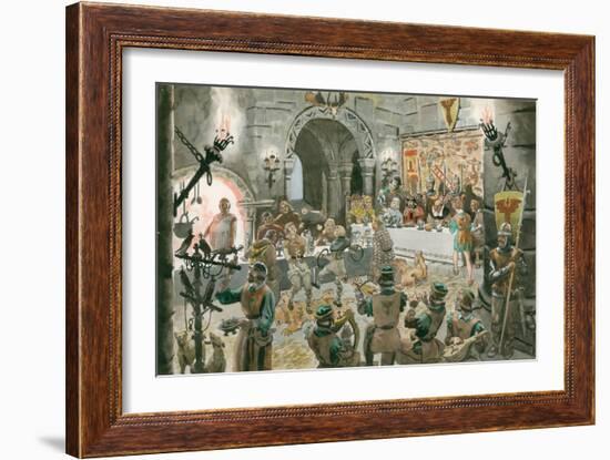 Medieval Banquet-Peter Jackson-Framed Giclee Print