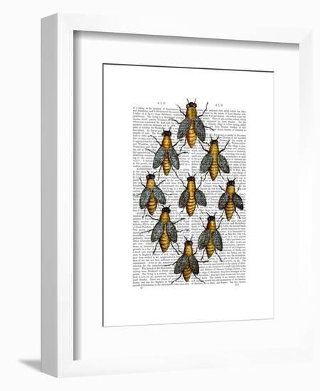 Medieval Bees-Fab Funky-Framed Art Print