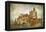 Medieval Castle Alcazar, Segovia,Spain- Picture In Paintig Style-Maugli-l-Framed Stretched Canvas