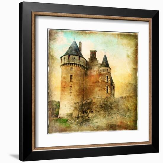 Medieval Castle - Artwork In Painting Style-Maugli-l-Framed Art Print