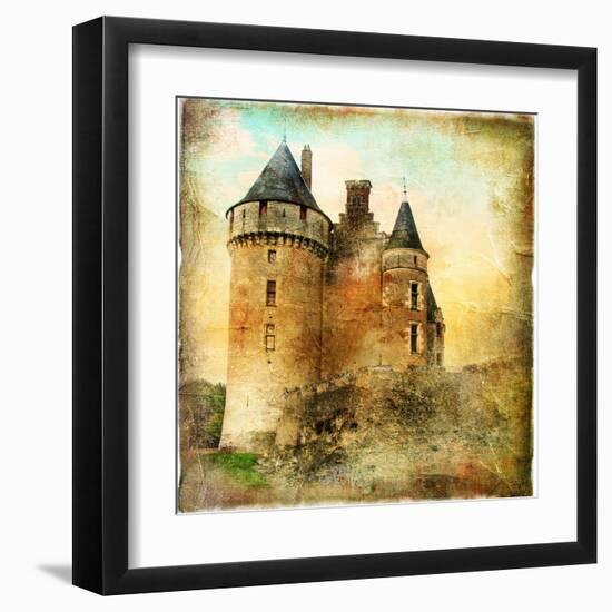 Medieval Castle - Artwork In Painting Style-Maugli-l-Framed Art Print