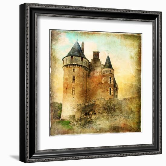 Medieval Castle - Artwork In Painting Style-Maugli-l-Framed Art Print