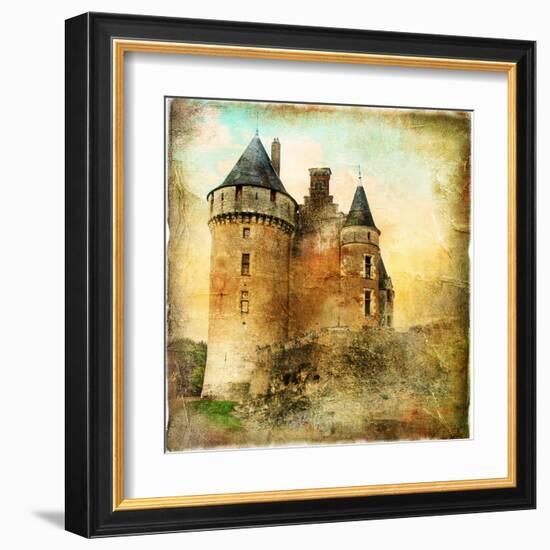 Medieval Castle - Artwork In Painting Style-Maugli-l-Framed Art Print