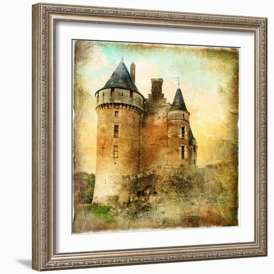 Medieval Castle - Artwork In Painting Style-Maugli-l-Framed Art Print