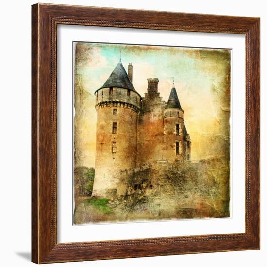 Medieval Castle - Artwork In Painting Style-Maugli-l-Framed Art Print