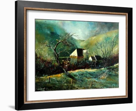 Medieval castle of Crupet Belgium-Pol Ledent-Framed Art Print