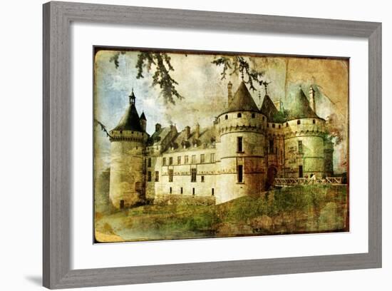 Medieval Castle - Old Book Of The Fairy Tales-Maugli-l-Framed Art Print