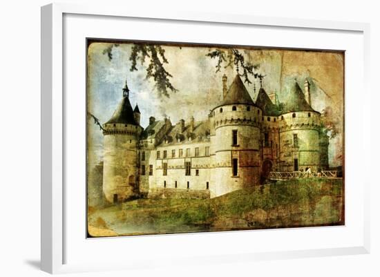 Medieval Castle - Old Book Of The Fairy Tales-Maugli-l-Framed Art Print