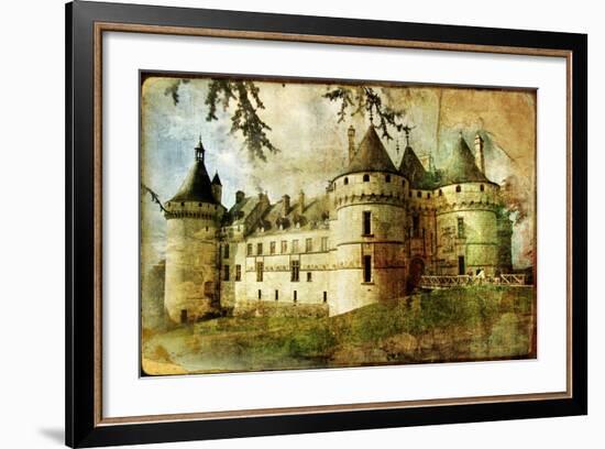 Medieval Castle - Old Book Of The Fairy Tales-Maugli-l-Framed Art Print