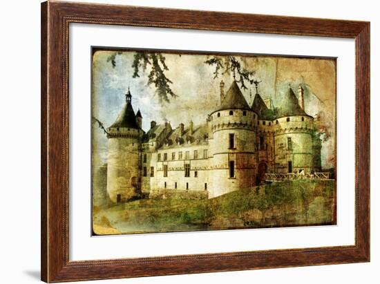 Medieval Castle - Old Book Of The Fairy Tales-Maugli-l-Framed Art Print