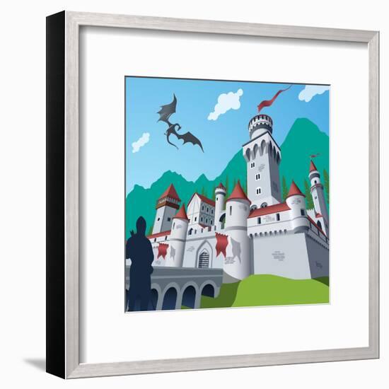 Medieval Castle-Nikola Knezevic-Framed Art Print