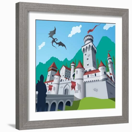 Medieval Castle-Nikola Knezevic-Framed Art Print