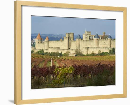 Medieval City of Carcassonne, UNESCO World Heritage Site, Aude, Languedoc-Roussillon, France, Europ-Tuul-Framed Photographic Print