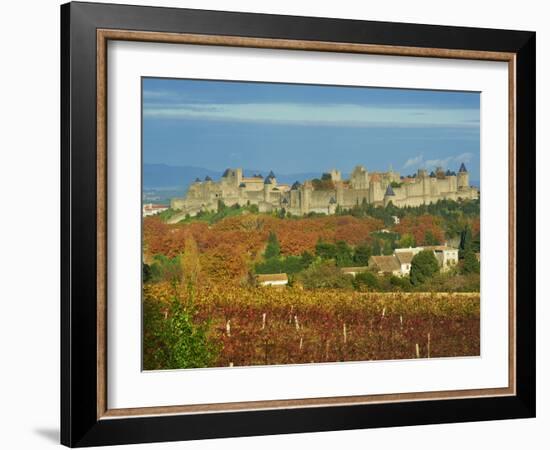 Medieval City of Carcassonne, UNESCO World Heritage Site, Aude, Languedoc-Roussillon, France, Europ-Tuul-Framed Photographic Print