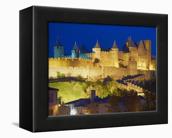 Medieval City of Carcassonne, UNESCO World Heritage Site, Aude, Languedoc-Roussillon, France, Europ-Tuul-Framed Premier Image Canvas