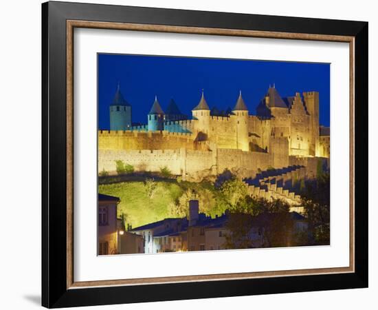 Medieval City of Carcassonne, UNESCO World Heritage Site, Aude, Languedoc-Roussillon, France, Europ-Tuul-Framed Photographic Print