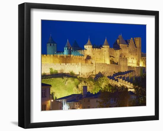 Medieval City of Carcassonne, UNESCO World Heritage Site, Aude, Languedoc-Roussillon, France, Europ-Tuul-Framed Photographic Print