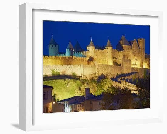 Medieval City of Carcassonne, UNESCO World Heritage Site, Aude, Languedoc-Roussillon, France, Europ-Tuul-Framed Photographic Print