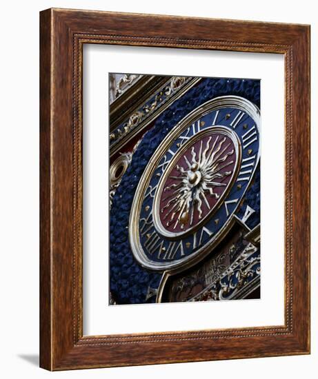 Medieval Clock, Old Rouen, Normandy, France, Europe-Levy Yadid-Framed Photographic Print