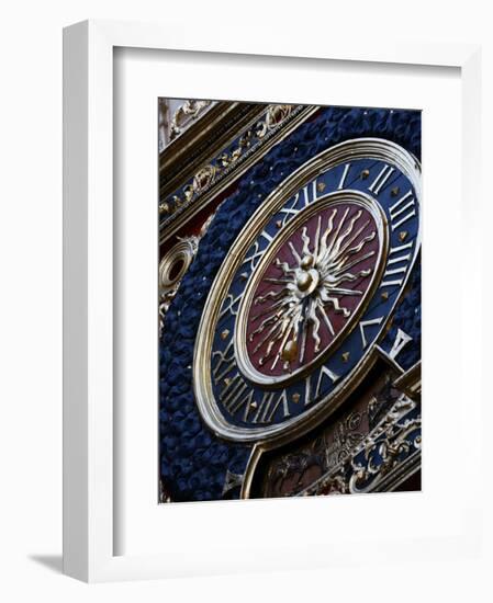 Medieval Clock, Old Rouen, Normandy, France, Europe-Levy Yadid-Framed Photographic Print