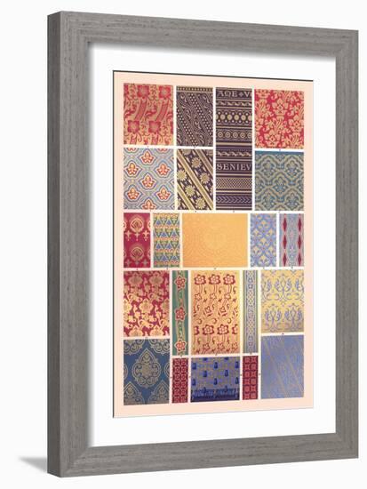 Medieval Design in Patchwork-Racinet-Framed Art Print