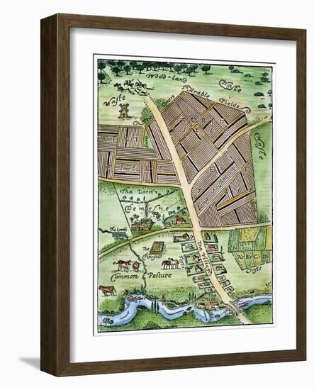 Medieval English Manor.--Framed Giclee Print