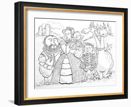 Medieval Family Portrait-Maylee Christie-Framed Giclee Print