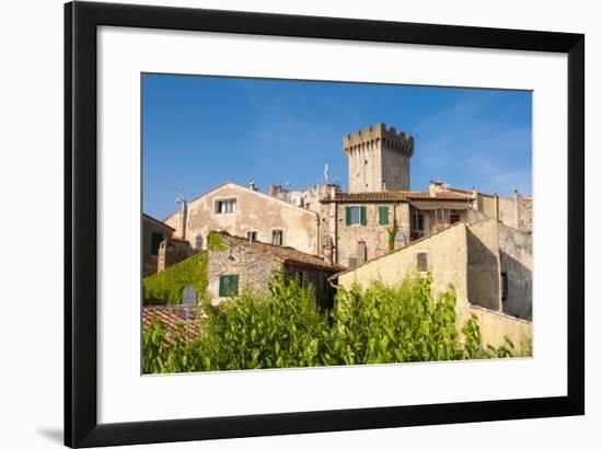 Medieval Fortress, Capalbio, Grosseto Province, Tuscany, Italy-Nico Tondini-Framed Photographic Print