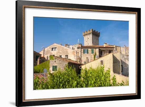 Medieval Fortress, Capalbio, Grosseto Province, Tuscany, Italy-Nico Tondini-Framed Photographic Print