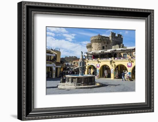 Medieval Fountain at Hippokratous Square-Michael Runkel-Framed Photographic Print